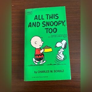Vintage paperback “All This and Snoopy, Too' by Charles M Schultz Pages tight